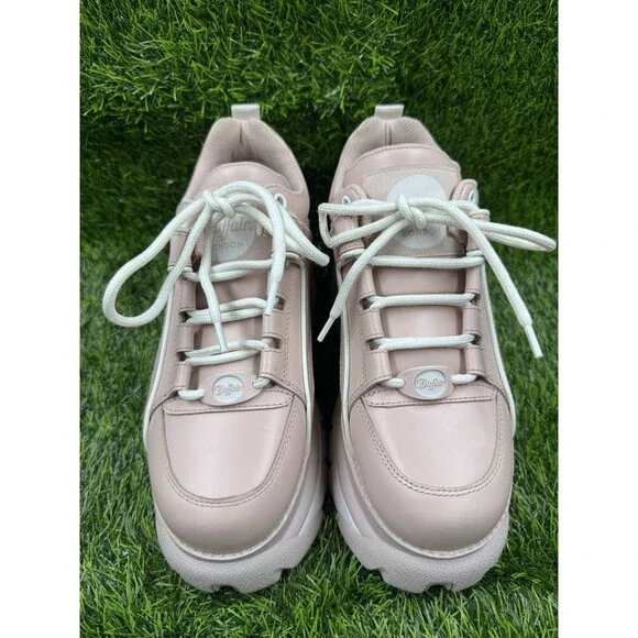 Buffalo London Platform Chunky Trainers Sneakers Pink Shoes Women’s EU 41 - Picture 3 of 16